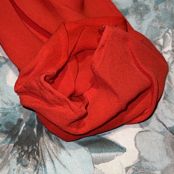 Parker Red Silk Snap Front Mini Dress  XS EUC - Picture 14 of 16